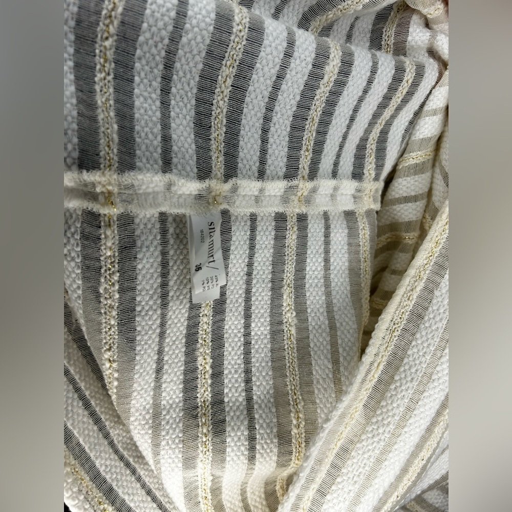 Women’s Sita Murt Anthropologie Cream White Cotton Poly Designer Blouse Size 36 - Picture 4 of 4